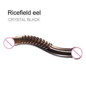 2 Styles Vegetable-Style Crystal Glass Dildos for Female <strong>Masturbation</strong> Includes Anal Plug and <strong>Cucumber</strong> - Product Image 2
