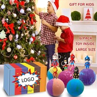 Coffret cadeau de spa de luxe OEM, nouveau design, personnalisable en gros, huile essentielle de fruits, boule de bain, sel moussant biologique, bombes de bain à la pastèque
