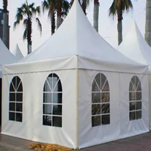 Tienda de campaña Pagoda impermeable para exteriores, tienda de PVC para eventos y fiestas, 3m x 3m