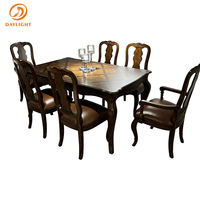 Ensemble table à manger ronde de luxe 12 places en marbre design en métal