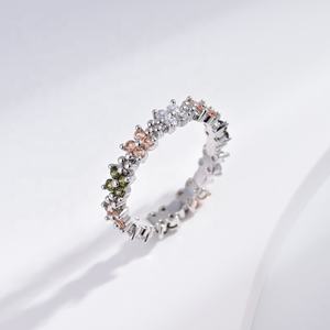 wholesale plata 925 <b>silver</b> color changing alexandrite <b>ring</b> woman fashion natural stone ladies butterfly <b>stacking</b> finger <b>rings</b> - Product Image 4