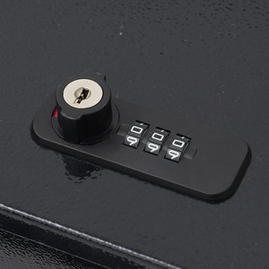 Portable Fire-Proof Metal <strong>Tool</strong> &amp; Document Storage Box with Fingerprint Lock Money &amp; Valuables <strong>Safe</strong> for Office or Home Use - Product Image 3
