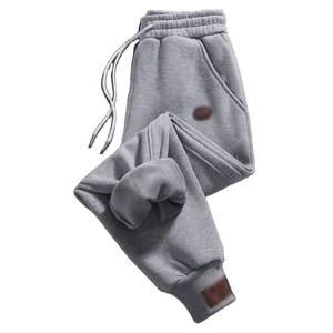 Pantalon de sport décontracté pour <span class=keywords><strong>homme</strong></span>, taille haute, imperméable, doublé polaire, grande taille, automne - Product Image 5