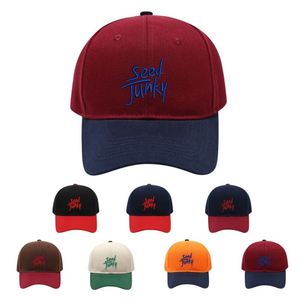 Vintage Oxford 6-Panel <b>Leopard</b> Color Block Dot Baseball Cap Custom Logo Embroidery Adjustable Back Closure Unisex Design 100% - Product Image 1