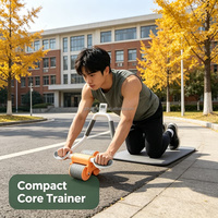 Rouleau Abdominal Automatique à Rebond pour Entraînement Fitness Adulte – Outil Domestique pour Exercices Abdominaux, Amincissement de la Taille et Brûlage des Graisses Corporelles