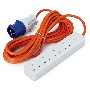 ZNPON Z1024 ZNPON Heavy Duty 2 Way BS Dual <strong>Trailing</strong> Black Rubber <strong>Socket</strong> Without Plug and Cable - Product Image 6