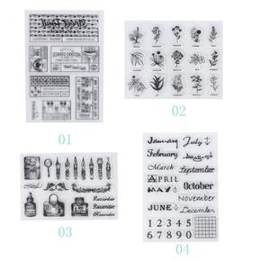 Tem Silicon Trong Suốt Biểu Tượng Retro Văn Phòng Nhật Ký Tem Tự Làm Album Ảnh Thẻ Tay Tài Khoản Vật Liệu Trang Trí - Product Image 6