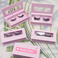 Faux cils de luxe avec logo personnalisé, cils 3D volumineux avec emballage personnalisé pour les marques de maquillage