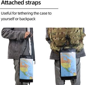 Heavy Duty TPU Waterproof Portable Map <b>Storage</b> Pouch All Season Hiking <b>Camping</b> Travel Document Protector Bag - Product Image 4