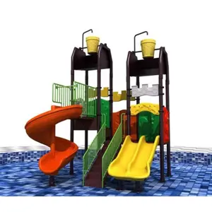 Jeu de diapositives en plastique LLDPE, aire de jeux aquatique extérieure bon marché pour enfants et adultes durable