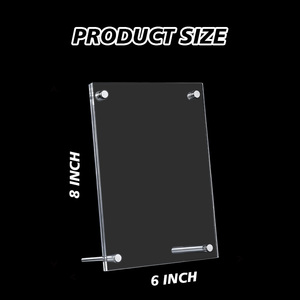 Tùy chỉnh kích thước Acrylic khung ảnh với đứng nam châm loại máy tính để bàn ảnh chủ phụ kiện nhà - Product Image 4
