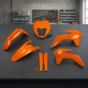 Kit di plastica pieno di 127 arancione per KTM EXC 200 2014-2016 motocicli include accessorio per faro - Product Image 2