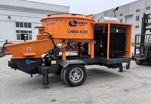 Prix usine Bétonnière Camion Pompe Hydraulique Diesel Bétonnière Pompe Pour Le Marché Mondial - Product Image 3