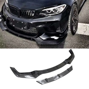 Auto Body Kits Carbon Sword V Style Bumper Front Lip Chin Spoiler Winglet <b>Splitter</b> for BMW F87 M2C 2016+ - Product Image 4