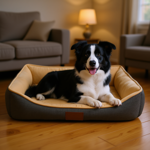 Cuccia per Cani Meccanica Lavabile Riscaldante Portatile Confortevole con Rivestimento in Morbido Pile Antiscivolo Traspirante in Fibra di Poliestere Polare - Product Image 2