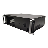 Boîtier de contrôle en aluminium 3U de 19 pouces, IP54, personnalisable, pour amplificateur de puissance, serveur, GPU, châssis ATX HDD