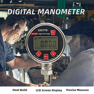 Manómetro Hidráulico Digital LCD XINYIYB YW-100C de 100 mm, Vacuómetro de Acero Inoxidable 0-100Mpa, Montaje Inferior, 2 Años de Garantía - Product Image 2