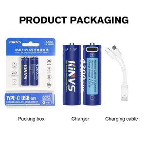 लिथियम aaaa रिचार्जेबल बैटरी 1.5v यूएसबी टाइप-सी चार्जिंग - Product Image 3