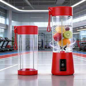 Licuadora 2 en 1 para Batidos y Hielo, Uso en Gimnasio al Aire Libre, Funciona con Batería, Modo Turbo, Libre de BPA, Grado Alimenticio, Bajo Ruido, USB-C, 400 ml, a Prueba de Fugas - Product Image 6