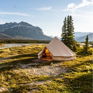 <span class=keywords><strong>Prix</strong></span> d'usine 3m 4m 5m 6m 7m Tente cloche en <span class=keywords><strong>toile</strong></span> de coton pour le camping Yurt - Product Image 4