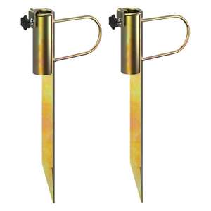 Clavijas de anclaje de patio de acero galvanizado para asegurar paraguas al aire libre sillas plegables cercas decorativas clavos de estaca de jardín - Product Image 3