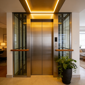 מעלית ביתית הידראולית מודרנית לוילה קטנה ודירה עם רצפת PVC וחסכון באנרגיה ופעולה שקטה - Product Image 6