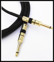 Câble de guitare OEM ODM bleu foncé 1/4 pouce, angle de 90 degrés vers TS mono droit, gaine noire, marque privée, commande en gros