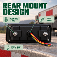 Feu arrière de camion HSSH 80 LED 12V 24V, feu combiné arrière pour camion lourd et remorque Mercedes Benz