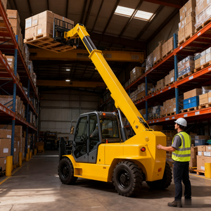 Rotary 4-Ton Wheeled Telescopic Front Loader Forklift With Motor 1-Year Warranty for <b>Material</b> <b>Handling</b> - Product Image 2