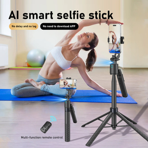 ขาตั้งกล้องถ่ายรูป AI ติดตามใบหน้า ควบคุมด้วยท่าทาง หมุนได้ 360 องศา ลดราคาพิเศษ °   ไม้เซลฟี่แบบขาตั้งสี่ขาปรับระดับได้ ถอดประกอบได้ สำหรับ <span class=keywords><strong>TikTok</strong></span> สตรีมมิ่ง - Product Image 1