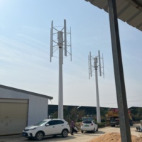 Énergie éolienne et solaire 48V 380V 5KW 10KW système d'éolienne à axe vertical avec onduleur et contrôleur