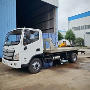 FOTON <b>Flatbed</b> Rollback Tow <b>Truck</b> Euro III Diesel Manual New 5 Ton Road Accident Rescue Wrecker Towing <b>Truck</b> - Product Image 3