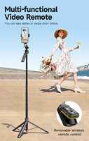 Trépied Perche à Selfie Pliable Intelligent AI Auto Pop-Up 360° avec Stabilisateur Suivi de Visage Automatique Tout-en-un pour Téléphone