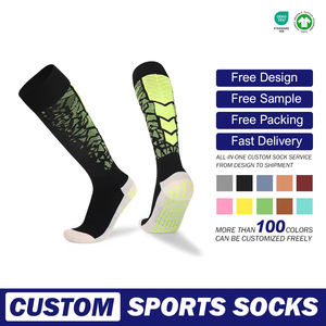 ถุงเท้าฟุตบอลผู้ใหญ่แบบยาวคลุมเข่า สีสันสดใส ระบายอากาศได้ดี พื้นผ้าขนหนูหนาพิเศษ กาวกันลื่น ใช้งานได้จริง - Product Image 3