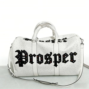 Custom Logo Travel Duffle <b>Bags</b> High Quality <b>Studded</b> PU Leather Gym <b>Bags</b> OEM Service - Product Image 1
