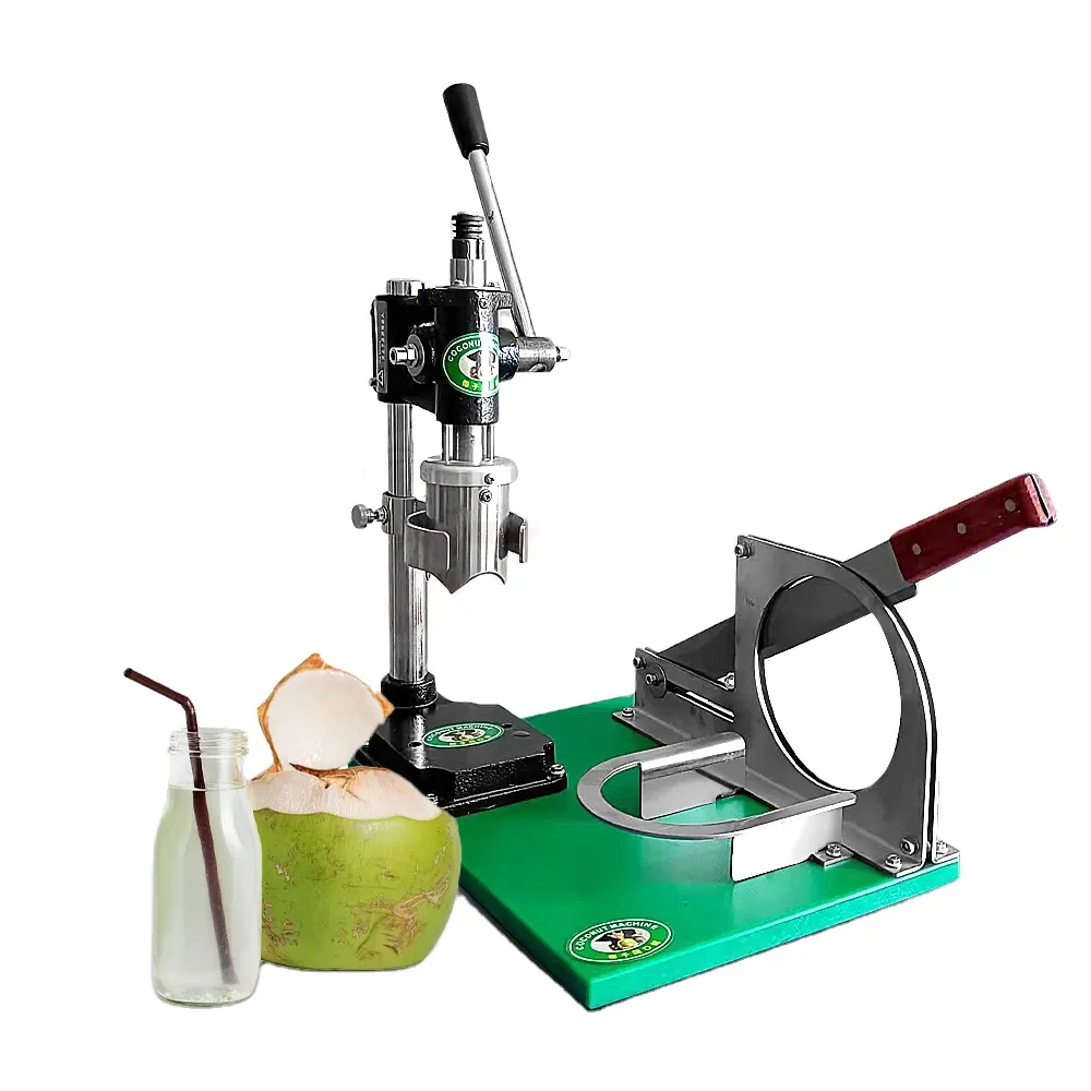 Frische Kokosnuss-Schneidwerk zeuge Edelstahl Young Coconut Peeled Machine Kommerzieller grüner Kokosnuss deckels ch neider