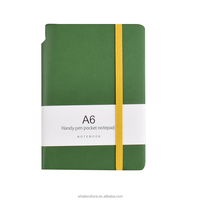 Logo personnalisé a6/a7pu carnet de poche doublé papier mini journal de poche carnet de notes fournitures de bureau
