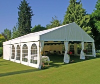 Tentes de mariage occidentales de luxe blanches climatisées en aluminium 15x30m à vendre