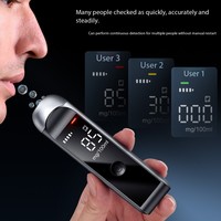 Testeur d'alcool numérique en gros d'usine, rechargeable par USB, avec écran LED, détecteur d'alcoolémie 0,000~0,199 % BAC, testeur d'haleine alcoolisée
