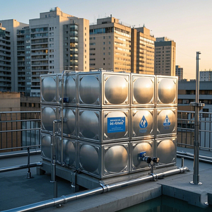 Hot 1000L 100000 litres en acier inoxydable SS304 réservoir de stockage d'eau 220V réservoir sous pression d'eau de tension pour les machines de traitement de l'eau - Product Image 4