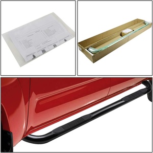 Estribos Laterales de Acero Reforzado <span class=keywords><strong>4x4</strong></span> para Camionetas Toyota Hilux Revo Vigo Tacoma Ford F150 Ranger RAM GMC - Product Image 5