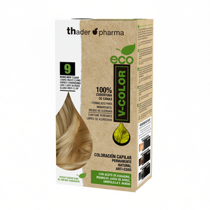 Kit de Tinte para el Cabello Orgánico V-Color de Thader Pharma, Fórmula Ecológica Permanente, Natural y Antienvejecimiento con Aceite de Aguacate - Product Image 2