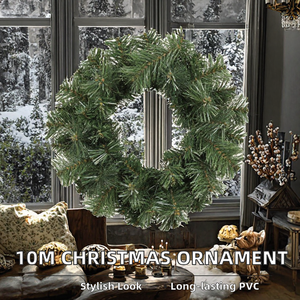 10m PVC ronde kerstboomhangdecoratie voor feestdagen, decoratie voor thuis, etalage, feest - Product Image 3