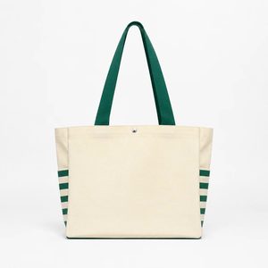 Bolsa de Mano de Lona de Algodón Resistente de Alta Calidad, con Estampado de Rayas Personalizado, Reutilizable, de Gran Capacidad, para la Playa o Compras, Ecológica - Product Image 1