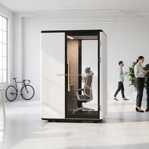 Cabina de Oficina Insonorizada Portátil Moderna Comine, Espacio de Trabajo Acústico Modular para Trabajo Privado, Llamadas, Reuniones, Almacén, Sala de Estar - Product Image 1