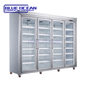 Nouveau réfrigérateur à 7 portes en verre bleu océan, congélateur supérieur avec refroidissement par air à température unique, à vendre - Product Image 2