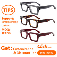 Nouvelles Lunettes de Lecture Unisexe en Acétate Style Classique Européen et Américain, Forme Diamant, Monture Rétro Solide, Vente en Gros 2026