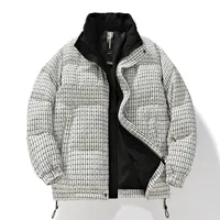 LAYENNE Manteau matelassé épais de créateur pour homme, doudoune d'hiver à fermeture éclair pour homme