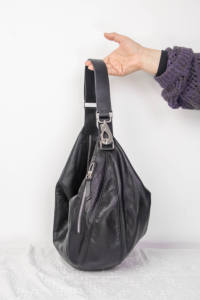 Sac fourre-tout vintage Hobo grande capacité souple pour femme, noir, café, minimaliste, en cuir véritable, avec fermeture éclair, sac d'épaule d'été - Product Image 3