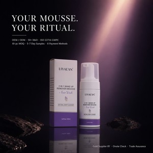 <span class=keywords><strong>Mousse</strong></span> démaquillante et nettoyante visage 2-en-1, nettoyant naturel en profondeur, moussant, non comédogène, sans parfum, 100 ml, végan, OEM personnalisé - Product Image 6